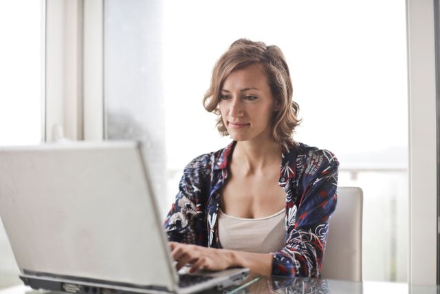 a person using their laptop